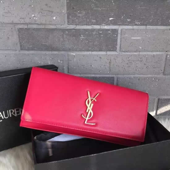 Replica Saint Laurent Red Classic Monogramme Clutch Bag